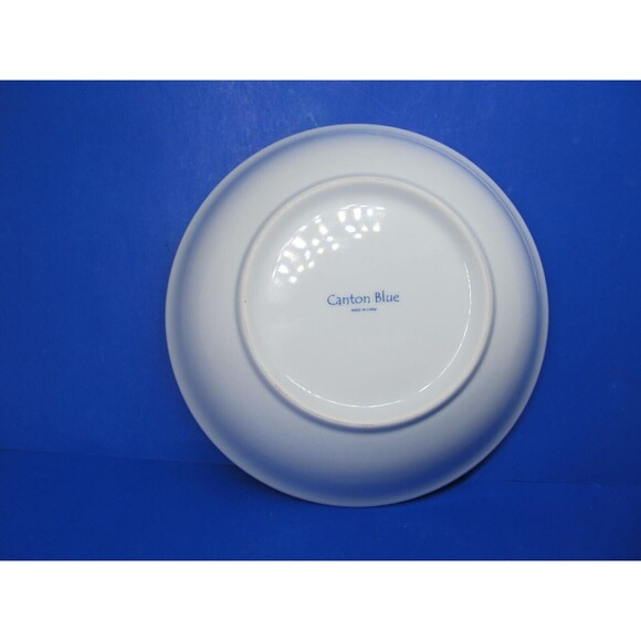 Canton Blue One 9 1/4"  Serving Bowl And Three 8"  Soup Pasta Cereal Bowls VGC - Picture 5 of 14
